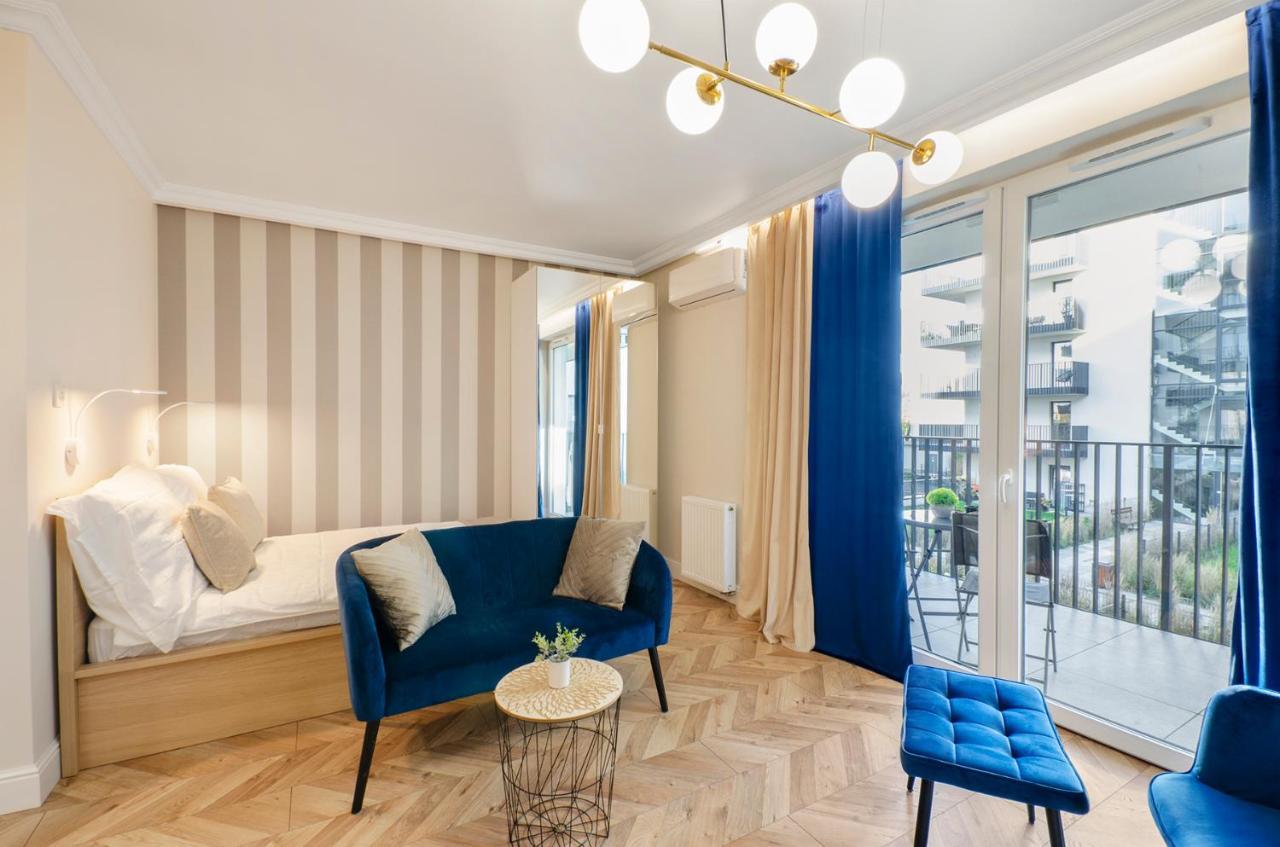 Sky Home- Blue Apartament -Manufaktura, Bezplatny Parking, Klima, Dostep Na Kod วูดช์ ภายนอก รูปภาพ